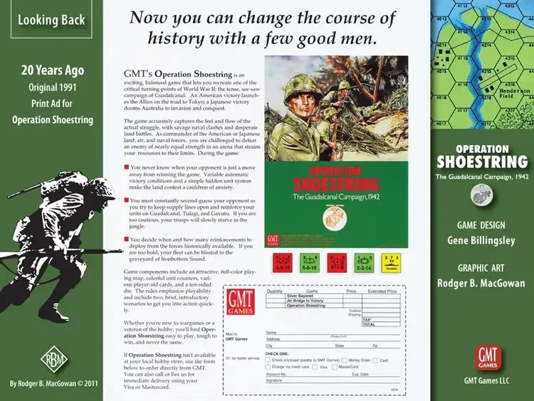 Vintage Operation Shoestring, The Guadalcanal Campaign, 1942 (1990)