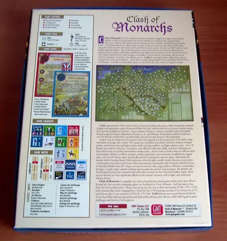 Vintage Clash of Monarchs, the Seven Years War in Europe  (2008)