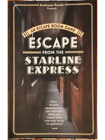 Professor Puzzle Escape from the Starline Express