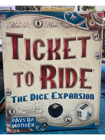 Vintage Ticket to Ride, The Dice Expansion (Pre-Owned, Sealed Components, Box slightly damaged) (2008)