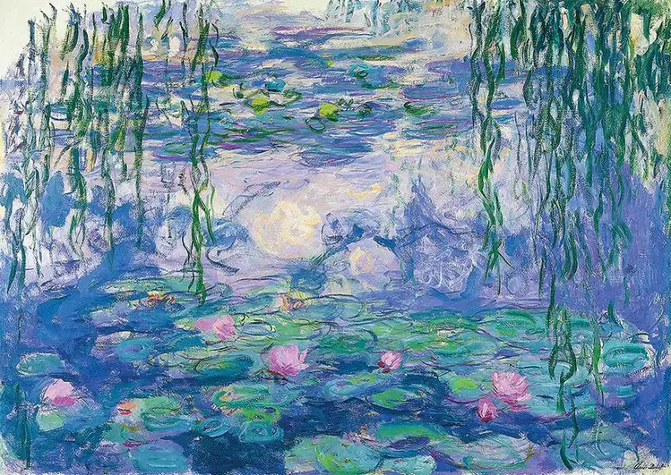 Outset Nympheas (Water Lilies), Claude Monet puzzle (1000 pc)