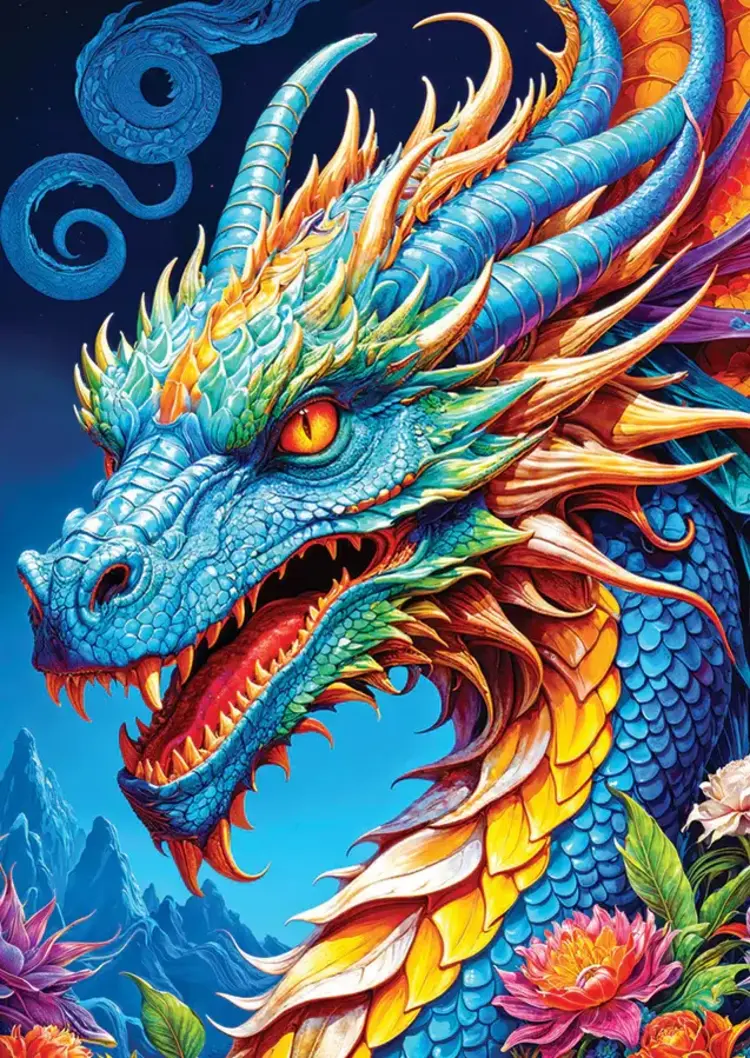 Outset Blue Dragon puzzle (1000 pc)