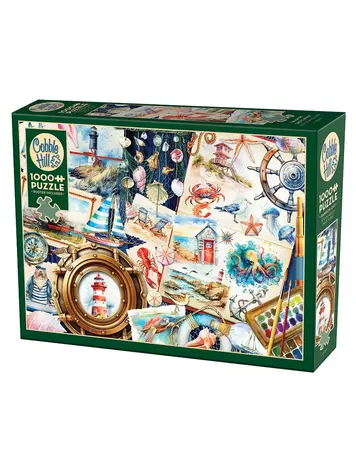 Cobble Hill Seashore Sketchbook  puzzle (1000pcs)