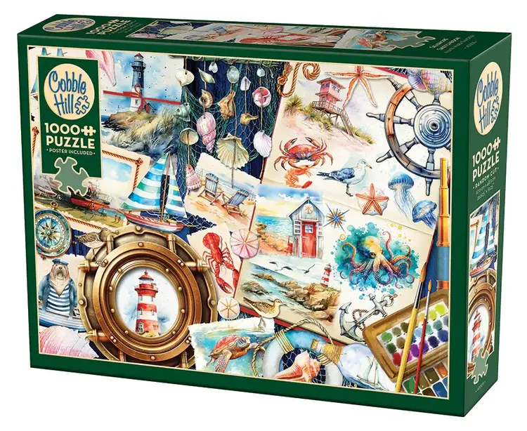 Cobble Hill Seashore Sketchbook  puzzle (1000pcs)