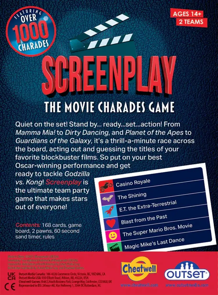 Outset Screenplay, The Movie Charades Game