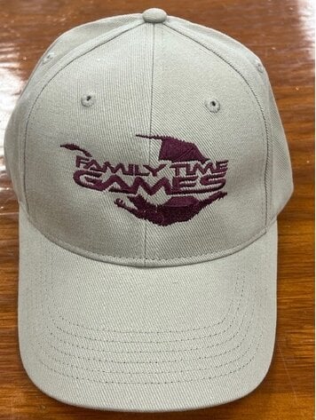 Family Time Games  Hat Khaki/Maroon