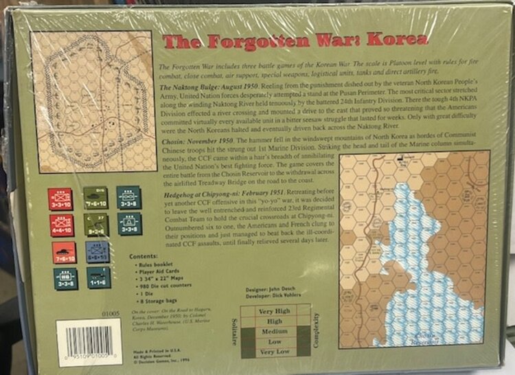 Vintage The Forgotten War: Korea (Pre-Owned, NEW, shrink wrapped damaged) (1996)