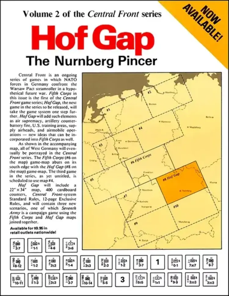 Vintage The Nurnberg Pincer, Hof Gap: Central Front Series, Vol.2 (Pre-Owned, partially unpunched) (1980)