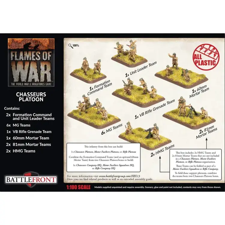 Flames of War FOW: Chasseurs Platoon (French) (Early War)