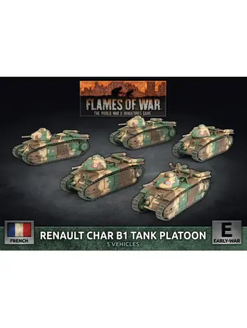 FOW: Renault Char B1 Tank Platoon (French) (Early War)