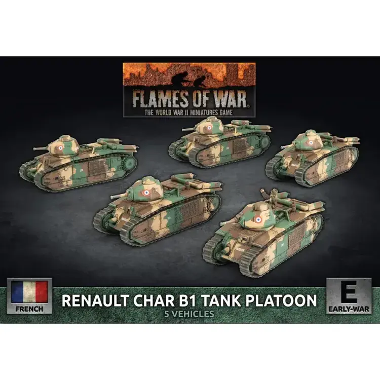 FOW: Renault Char B1 Tank Platoon (French) (Early War)