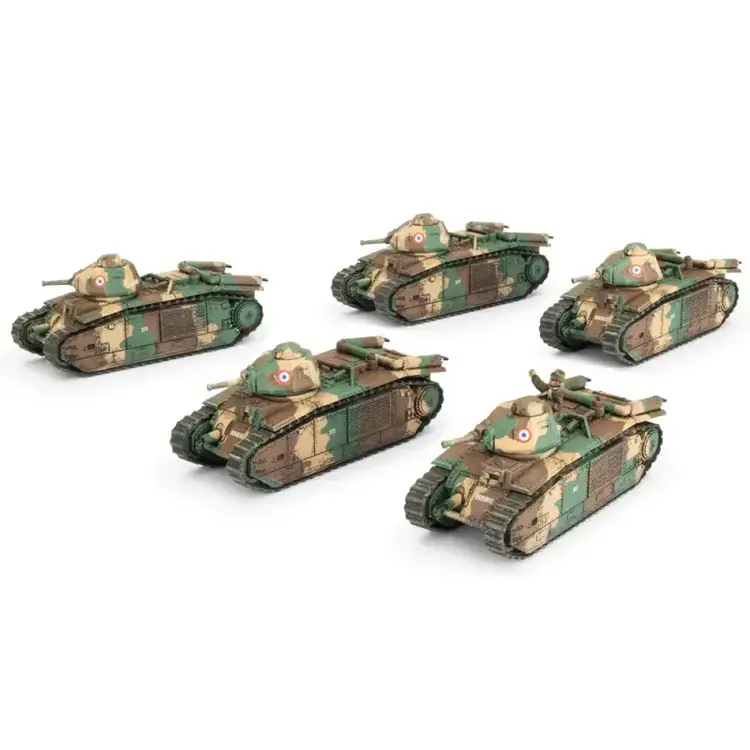 FOW: Renault Char B1 Tank Platoon (French) (Early War)