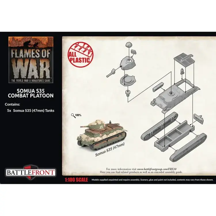 FOW: Somua S35 Combat Platoon (French) (Early War)
