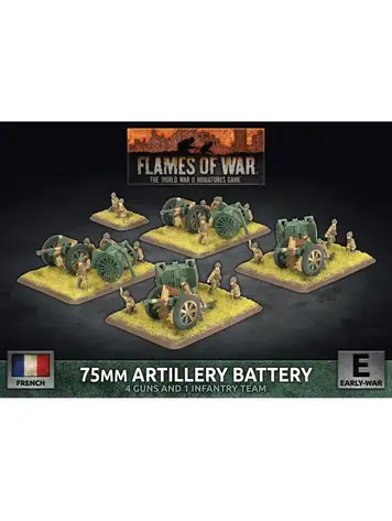 Flames of War FOW:75mm Artillery Battery (French) (Early War)