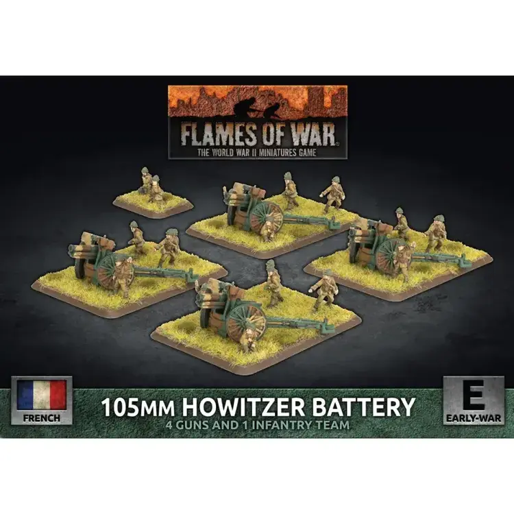 Flames of War FOW: 105mm Howitzer Battery (French) (Early War)