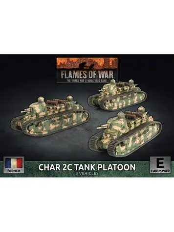 Flames of War FOW: Char 2C Tank Platoon (French) (Early War)