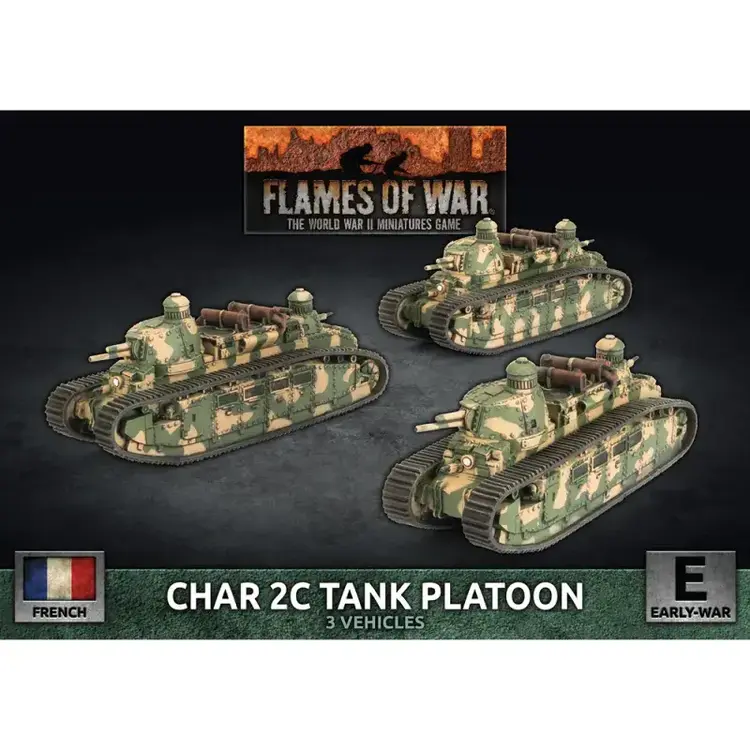 Flames of War FOW: Char 2C Tank Platoon (French) (Early War)