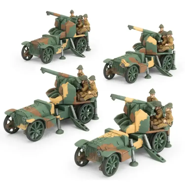 Flames of War FOW: 75mm SP Anti-Aircraft Platoon (French) (Early War)