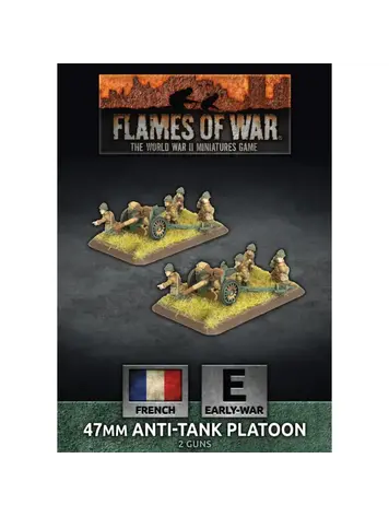 Flames of War FOW: 47mm Anti-Tank Platoon (French) (Early War)