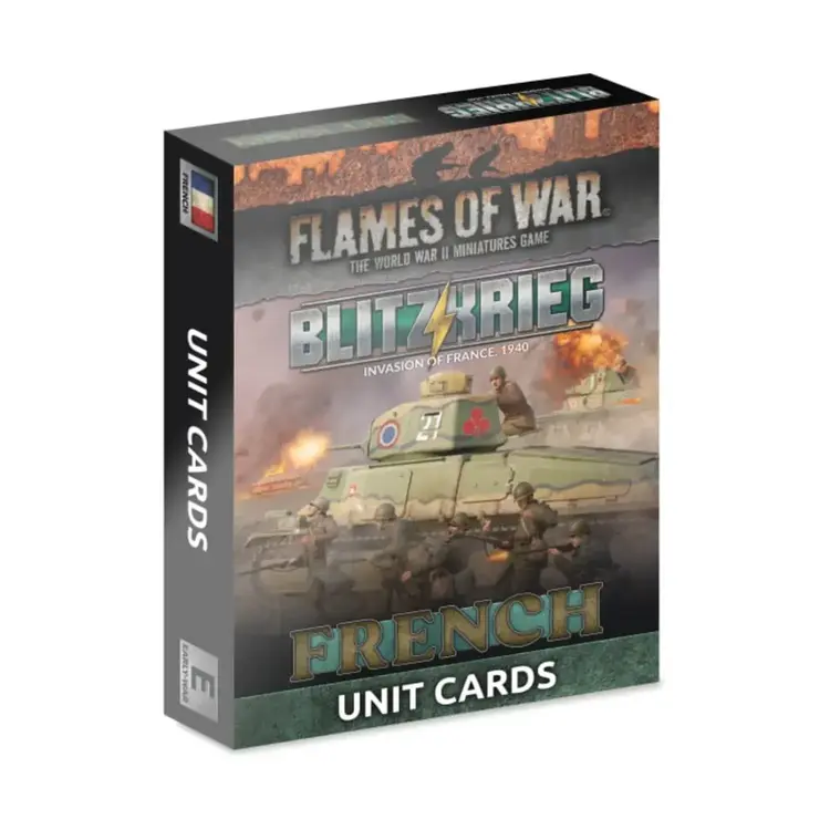 Flames of War FOW: BlitzKrieg French Unit Cards