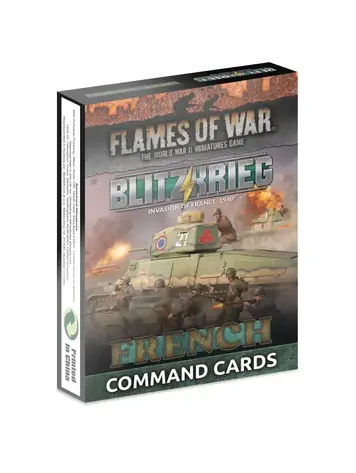 Flames of War FOW: BlitzKrieg French Command Cards