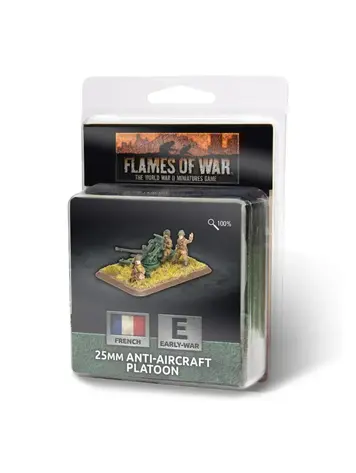 Flames of War FOW: 25mm Anti-Aircraft Platoon (French) (Early War)