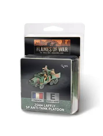 Flames of War FOW: 25mm Laffly SP Anti-Tank Platoon (French) (Early War)