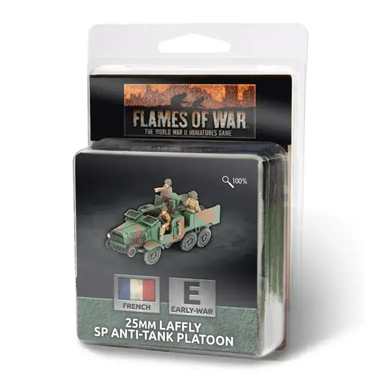 Flames of War FOW: 25mm Laffly SP Anti-Tank Platoon (French) (Early War)