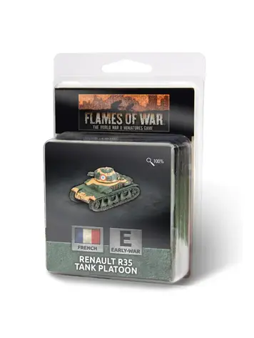 Flames of War FOW: Renault R35 Tank Patoon (French) (Early War)
