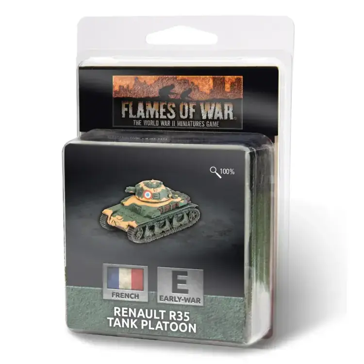 Flames of War FOW: Renault R35 Tank Patoon (French) (Early War)