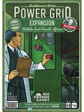 Rio Grande games Power Grid Middle East/South Africa Expansion "Recharged"