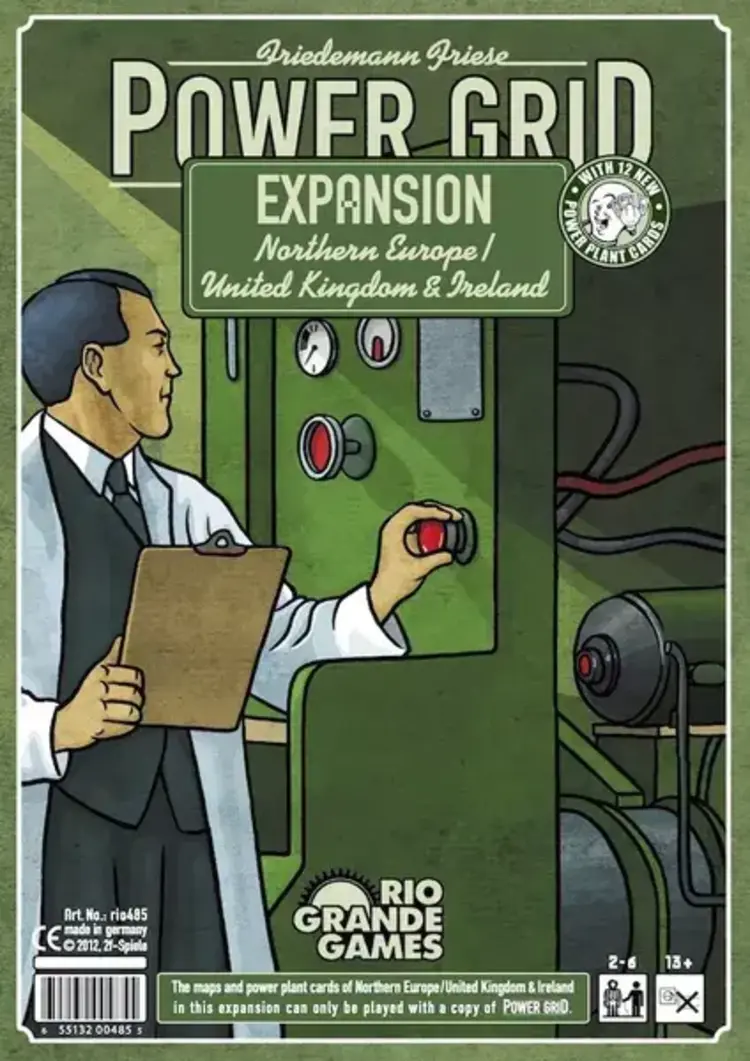 Rio Grande games Power Grid Northern Europe/UK & Ireland Expansion