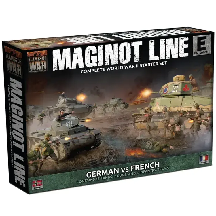 Flames of War FOW: Maginot Line  German vs French Starter Set (Early War)
