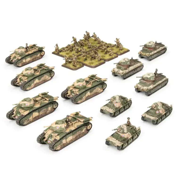 Flames of War FOW: French Starter Force BlitzKrieg, Renault Char B1 Tank Cie (Early War)