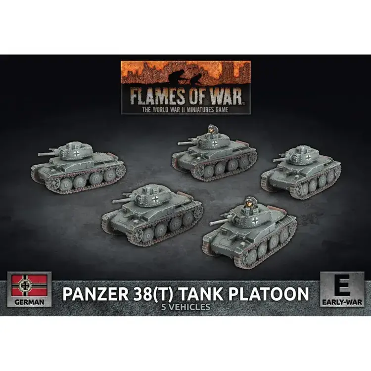 Flames of War FOW: Panzer 38 (T) Tank Platoon (Early War)