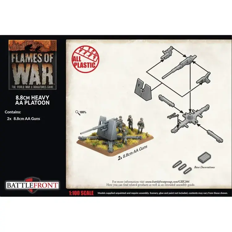 Flames of War FOW: 8.8 cm Heavy AA Platoon German (Early War)