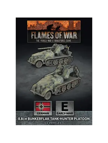 Flames of War FOW: 88 cm Bunkerflak Tank-Hunter Platoon German (Early War)