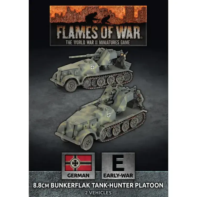 Flames of War FOW: 88 cm Bunkerflak Tank-Hunter Platoon German (Early War)