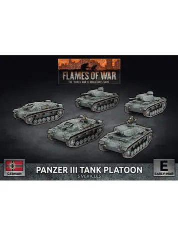 Flames of War FOW: Panzer III Tank Platoon German (Early War)