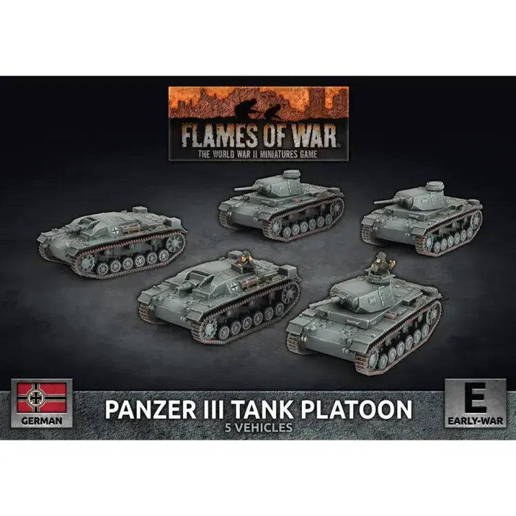Flames of War FOW: Panzer III Tank Platoon German (Early War)