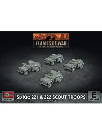 Flames of War FOW: SD KFZ 221 & 222 Scout Troops German (Early War)