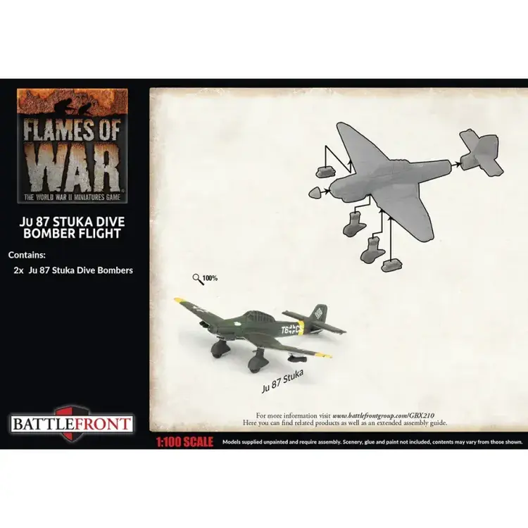 Flames of War FOW: JU 87 Stuka Dive Bomber Flight German (Early War)