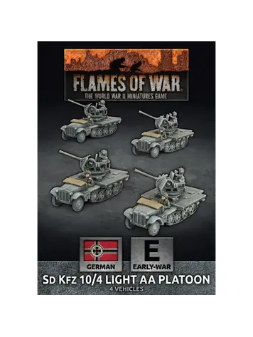 Flames of War FOW: SD KFZ 10/4 Light AA Platoon German (Early War)