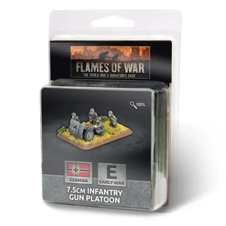 Flames of War FOW: 7.5 Infantry Gun Platoon German (Early War)
