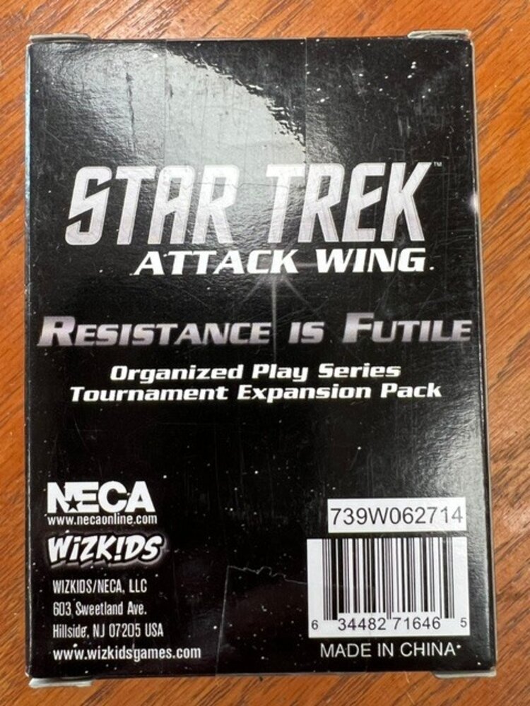 wizkids Star Trek Attack Wing Resistance is Futile Organize Play Series Tournament Expansion