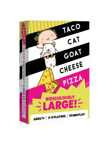 Dolphin hat games Taco Cat Goat Cheese Pizza, Ridiculously Large!