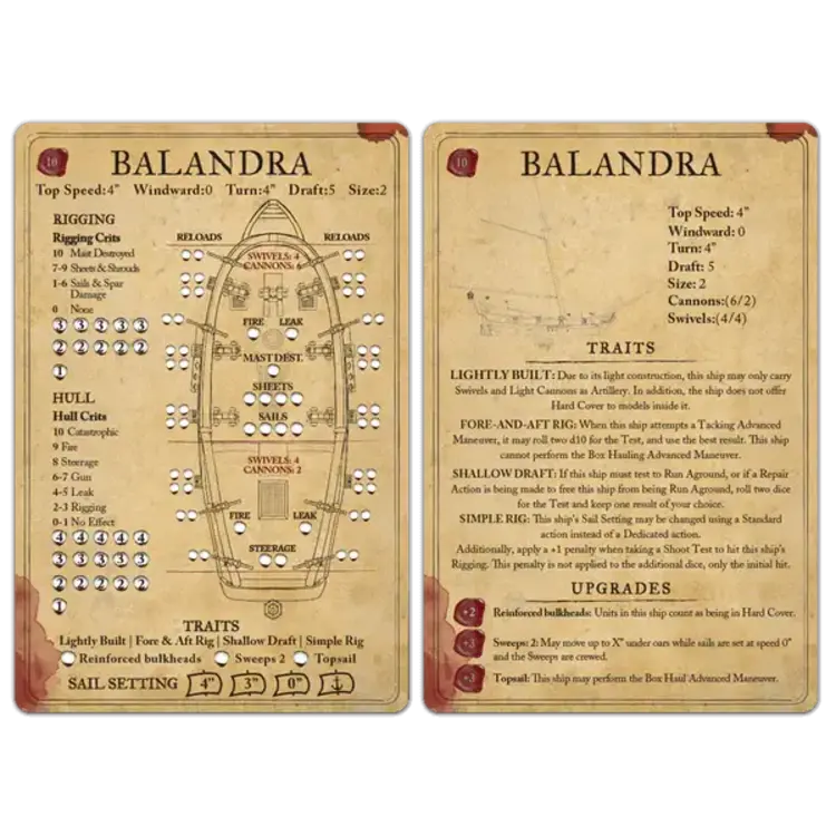 Firelock Games Blood & Plunder 18th Cent Sloop kit