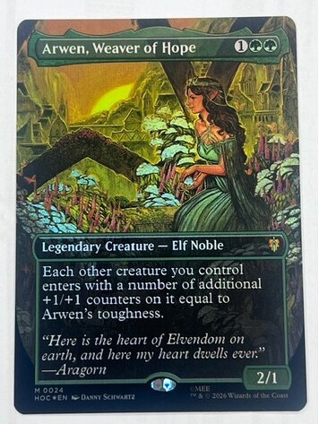 A1 - Arwen, Weaver of Hope (Borderless) (Surge Foil) - The Hobbit: Eternal-Legal (HOC)