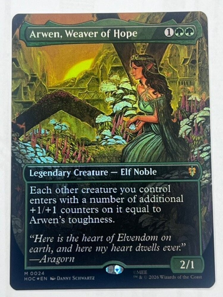 A1 - Arwen, Weaver of Hope (Borderless) (Surge Foil) - The Hobbit: Eternal-Legal (HOC)