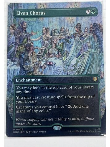 E1 - Elven Chorus (Borderless) (foil)